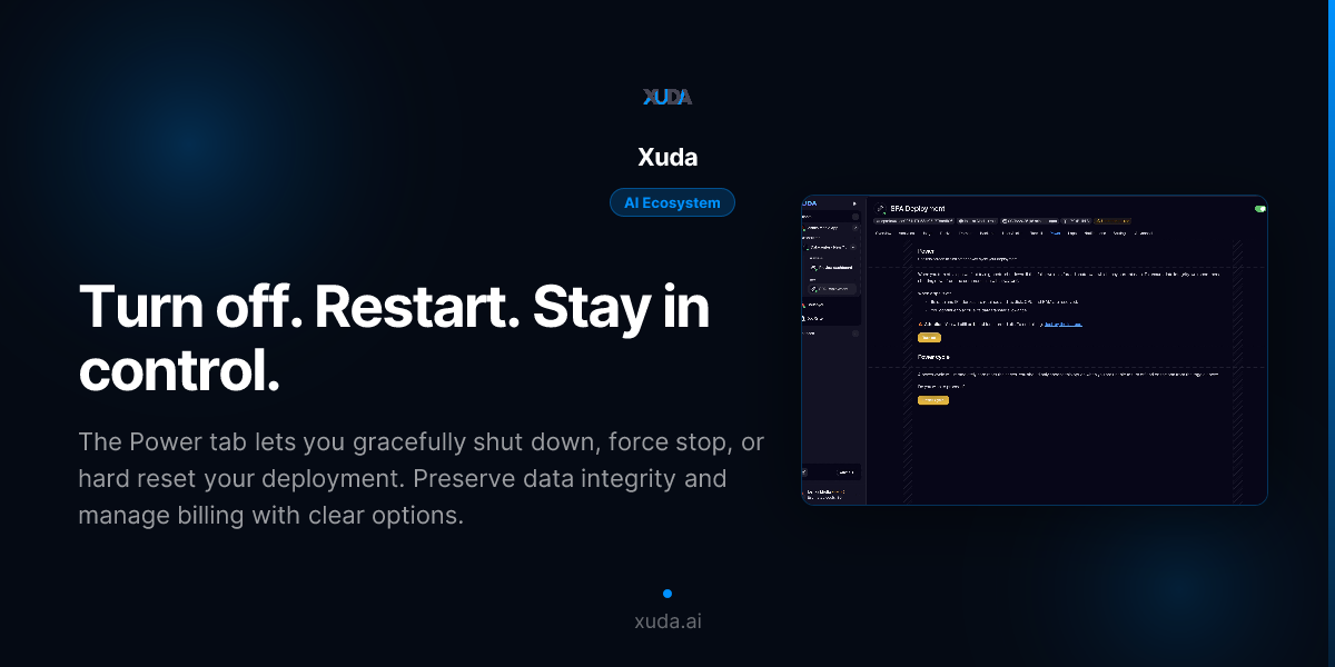 Turn off. Restart. Stay in control.