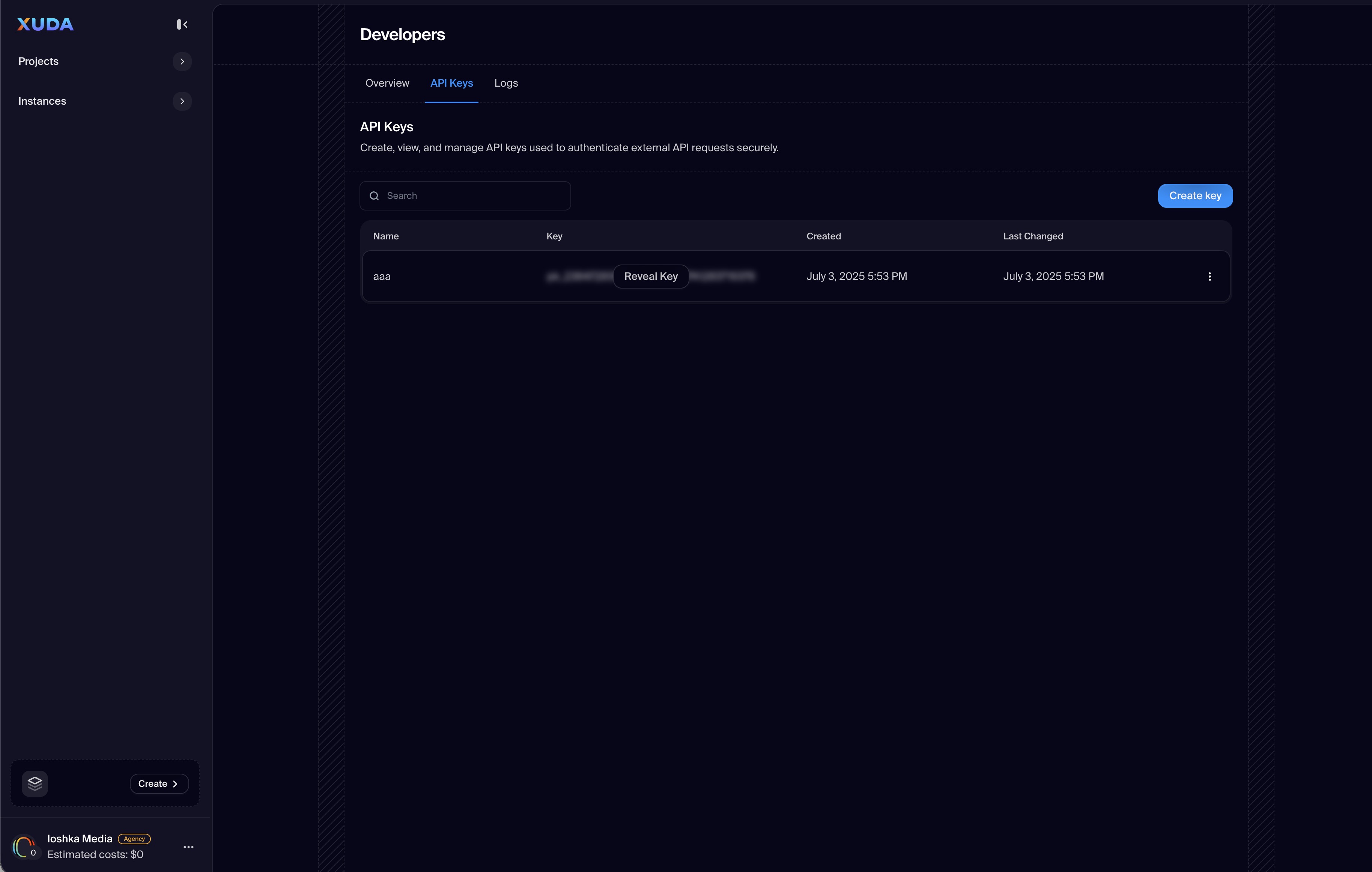 API Tools, Keys, and Activity in One Place